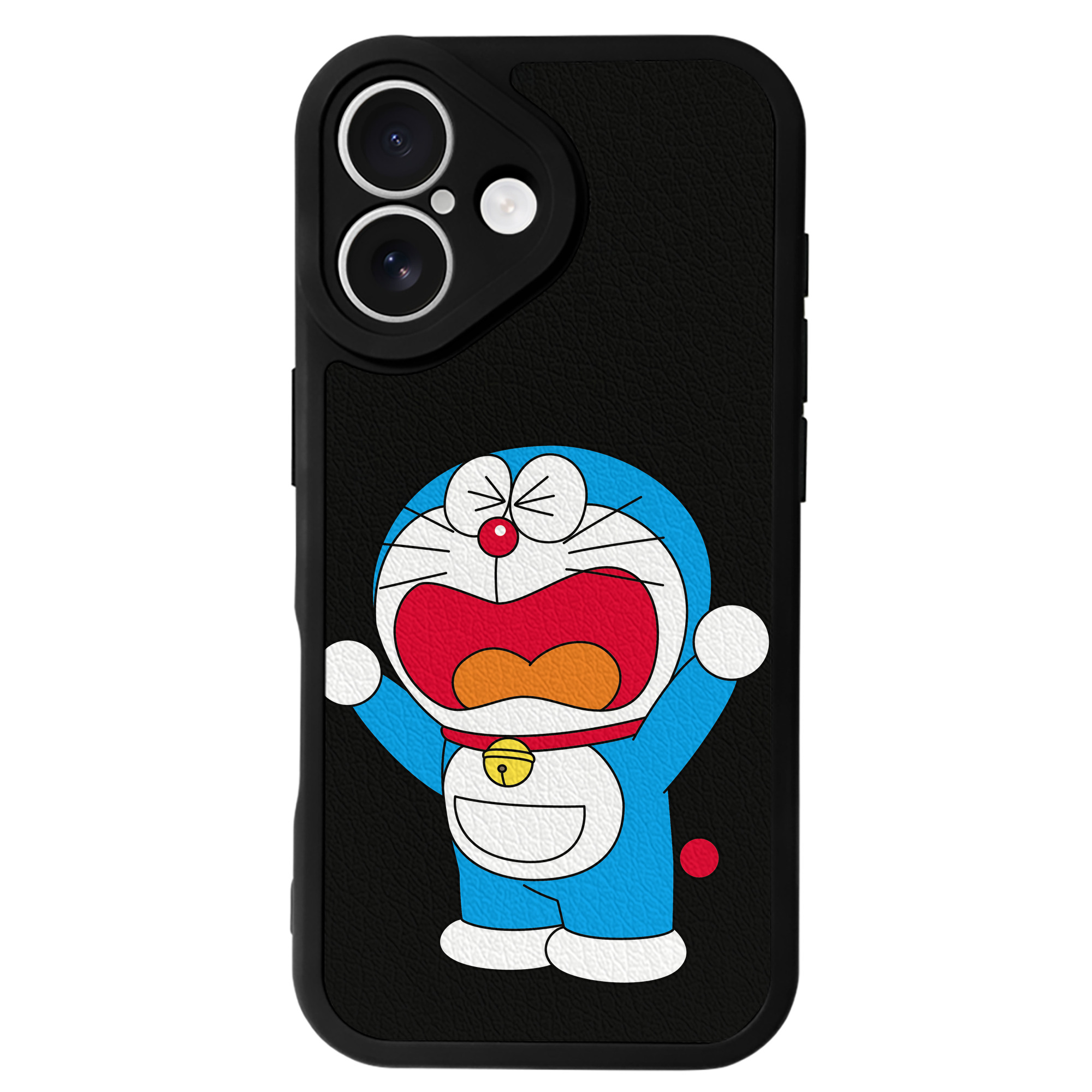 （画像用） ドラえもん Doraemon 【iPhone 16シリーズ対応】シリコンスマホケース（レザー調） 材質：シリコン